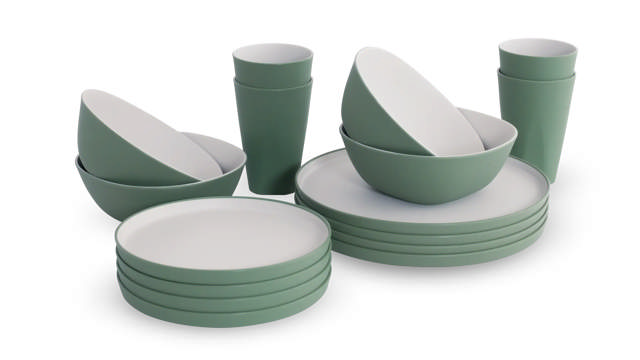 Gala Geschirrr-Set 4 Personen Shadow Green