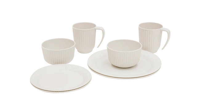 Delish 2 Person Dinner Set Sandstone