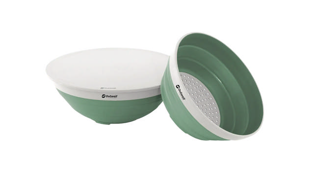 Collaps Bowl & Colander Set Shadow Green