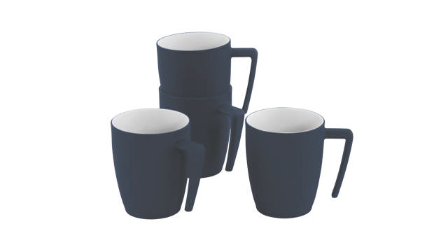 Gala 4 Person Mug Set Navy Night