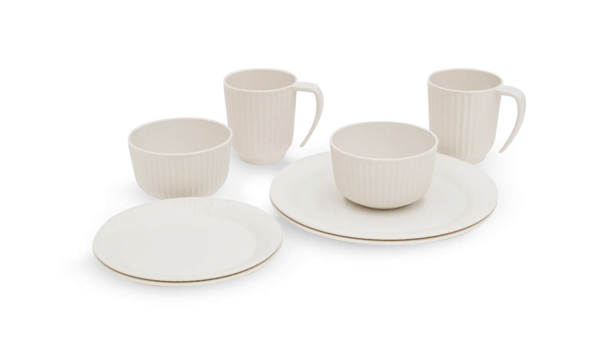 Delish 2 persoons serviesgoed set Sandstone