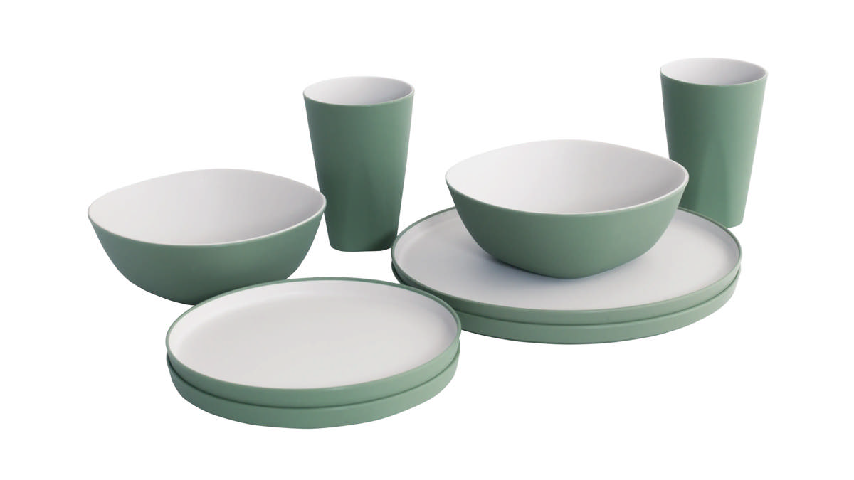 Ensemble pour dîner Gala pour 2 personnes Shadow Green