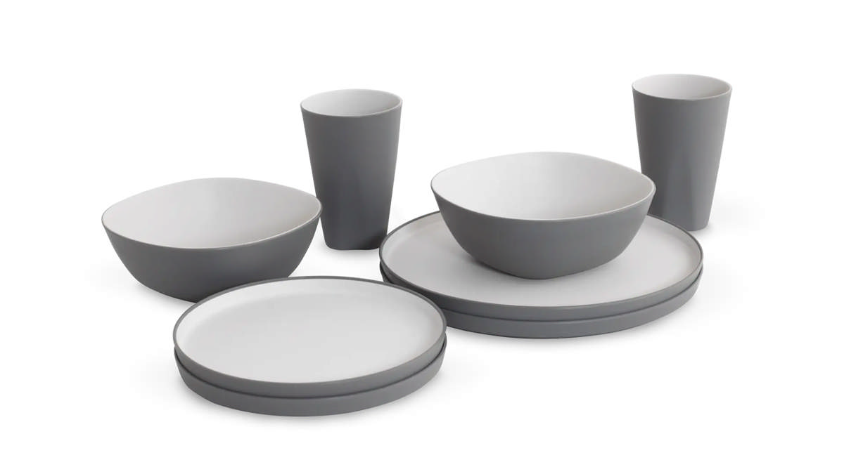Gala 2 persoons serviesgoed set Grey Mist
