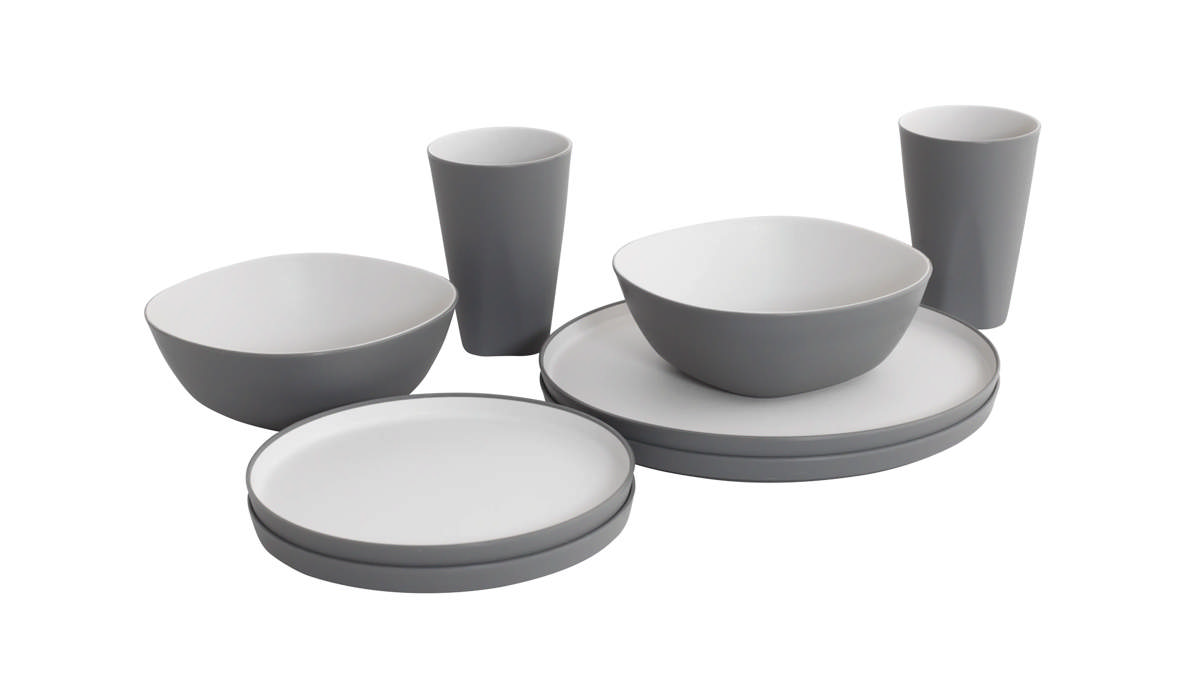 Gala 2 persoons serviesgoed set Grey Mist
