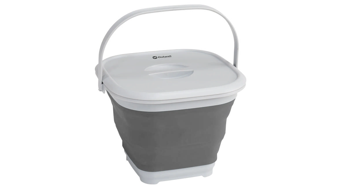 Collaps Bucket Square med låg Grey Mist