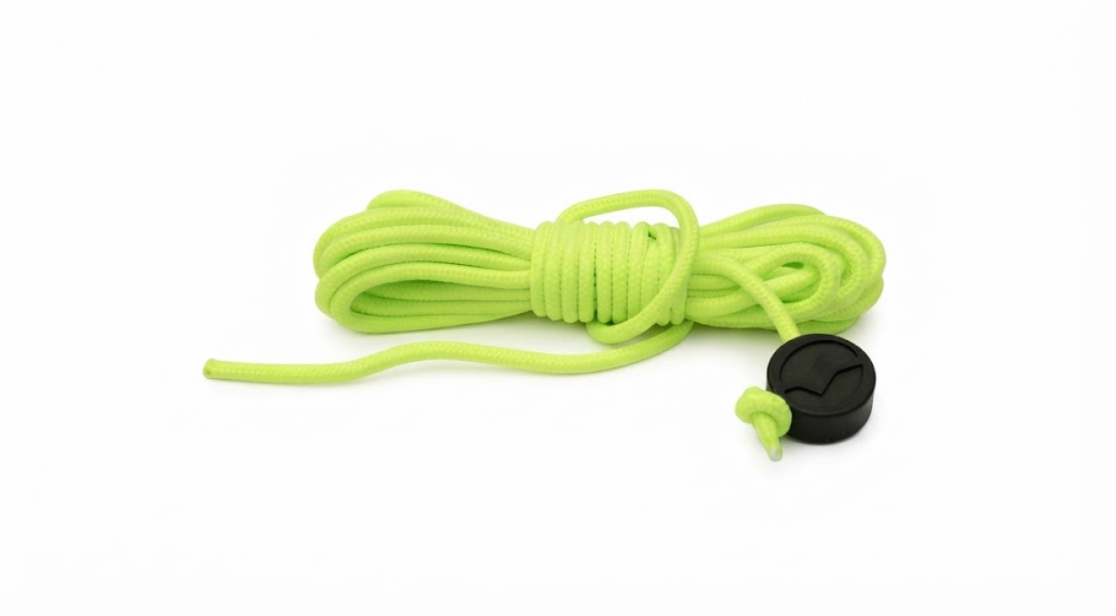 Yellow Guyline With Round Line Tensioner 