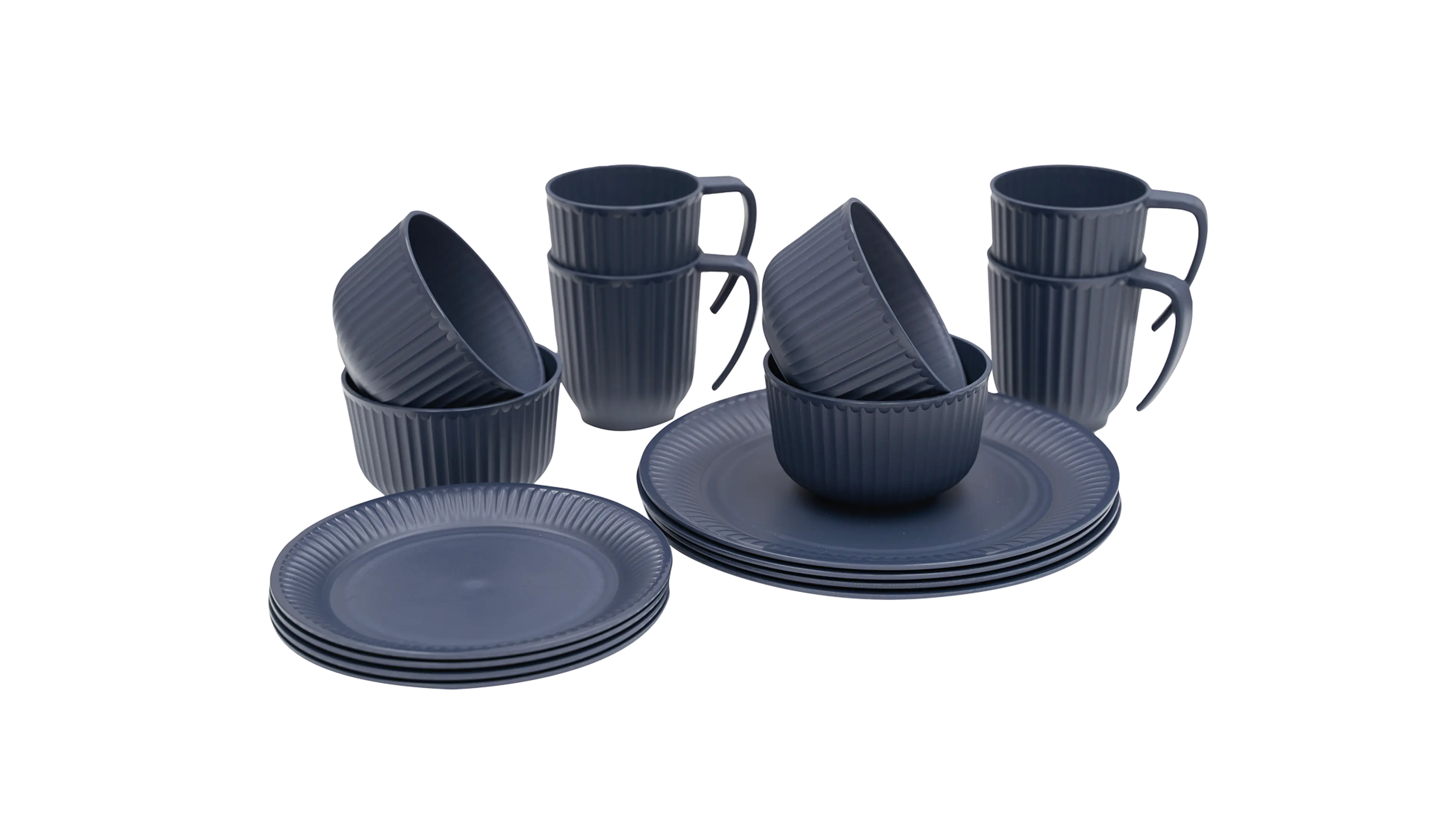 Ensemble pour dîner Delish pour 4 personnes Navy Night