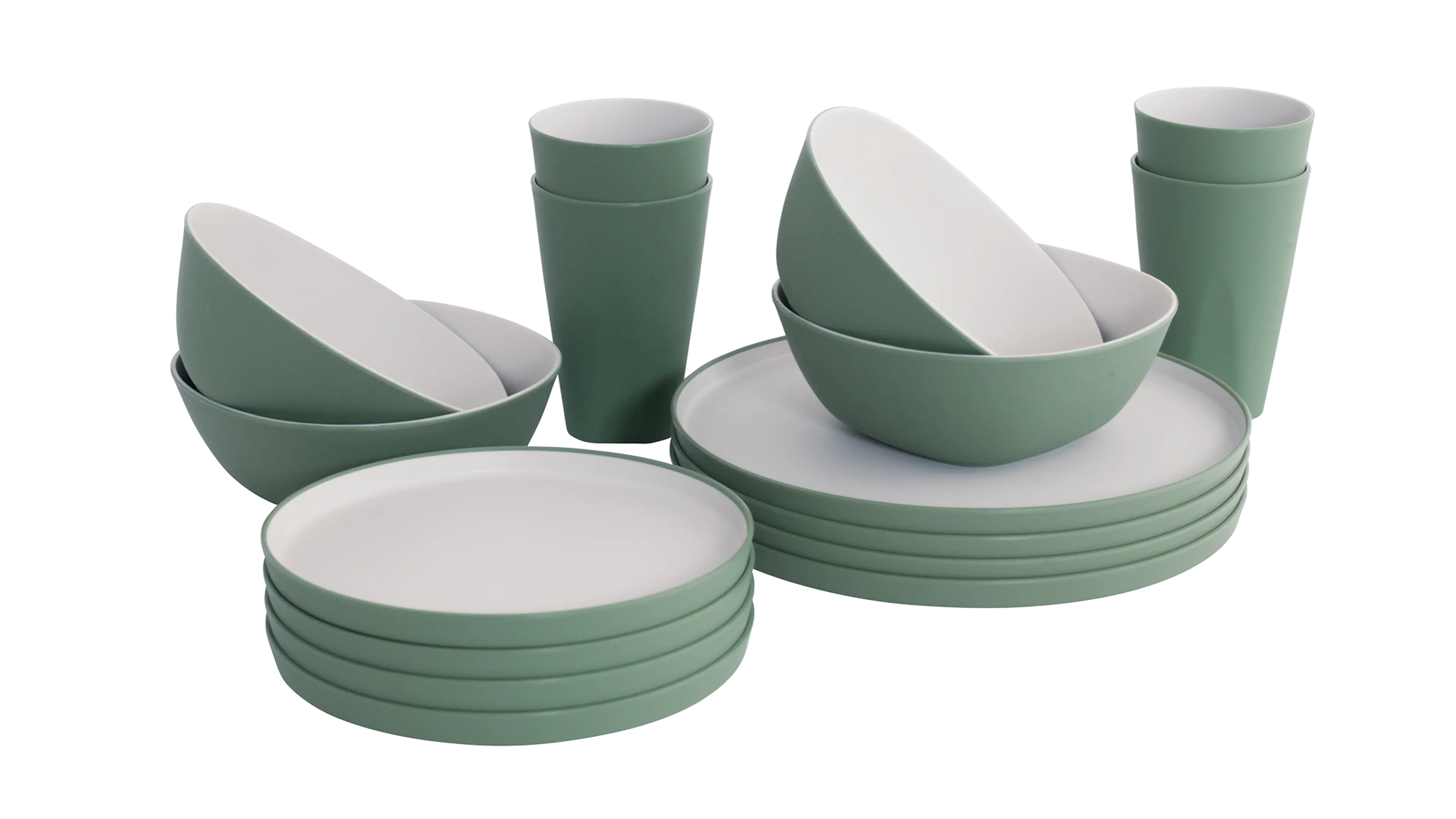 Ensemble pour dîner Gala pour 4 personnes Shadow Green