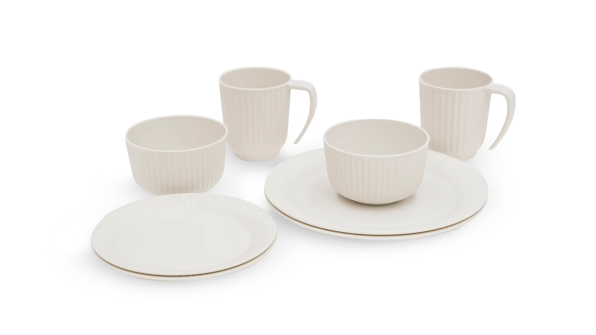 Delish 2 Person Dinner Set Sandstone