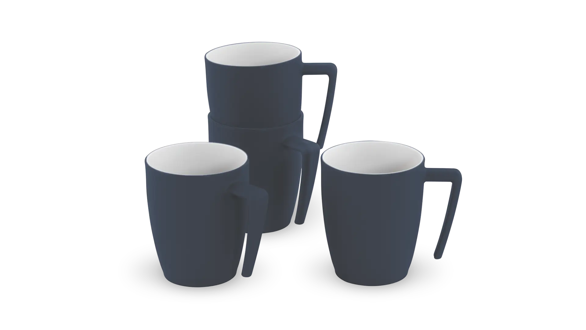 Gala 4 Person Mug Set Navy Night