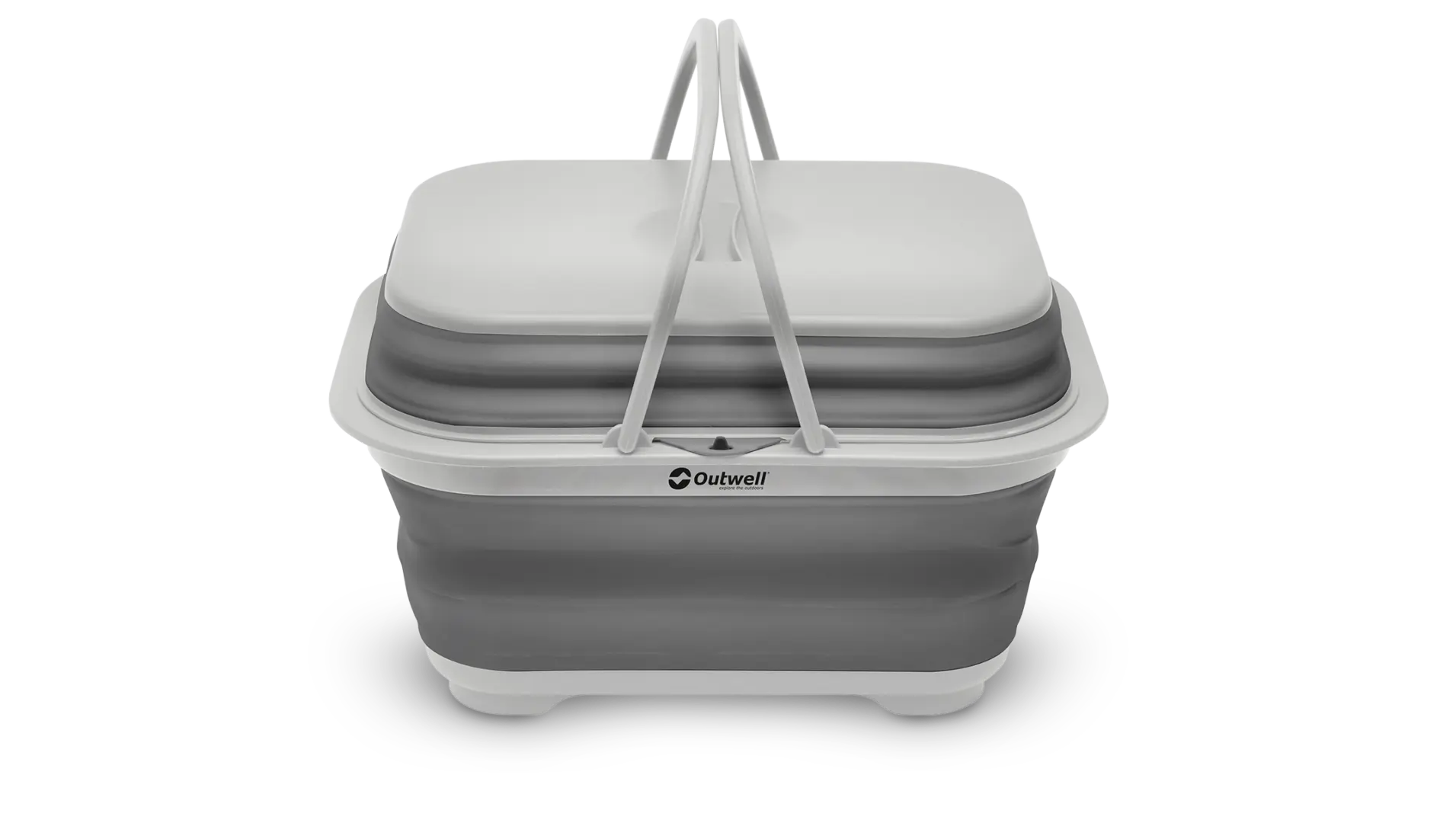 Collaps Washing Base w/handle & lid Grey Mist